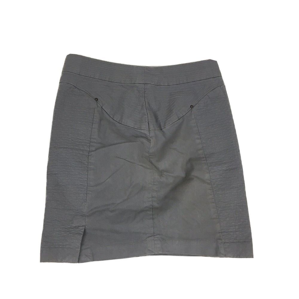 Leifsdottir Alicante Denim Skirt 6 Quilted Y2K Moto Pencil Mini Anthropologie